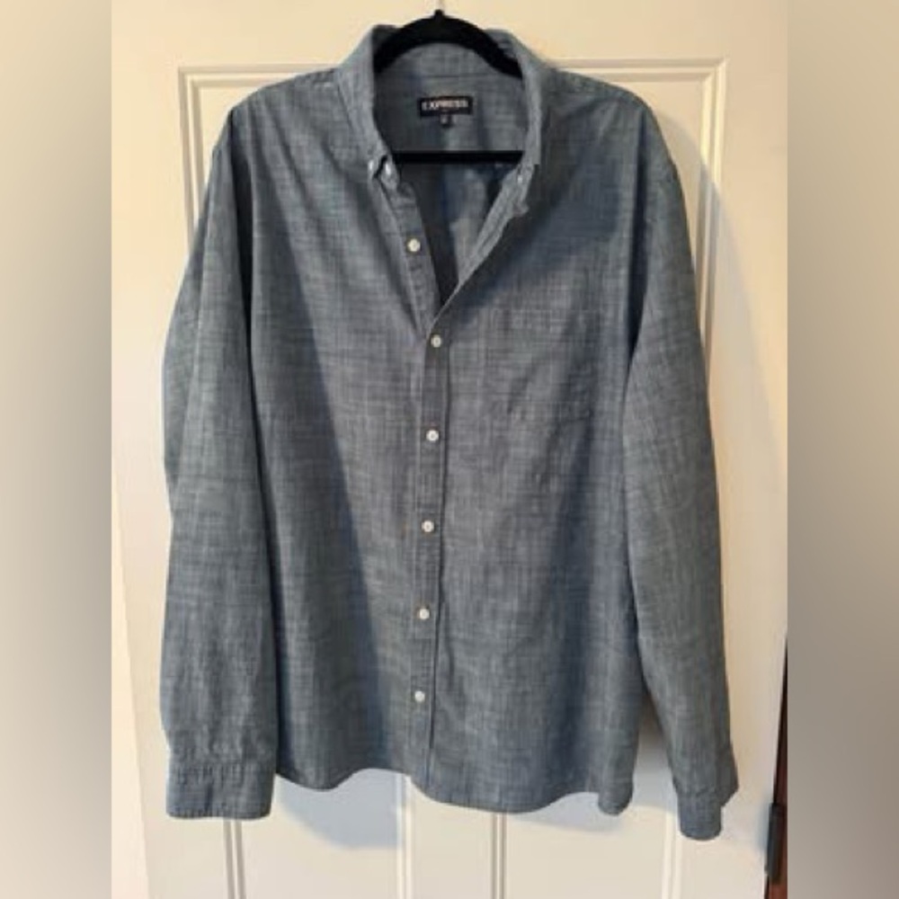 Express men’s long‎ sleeve Button up Shirt